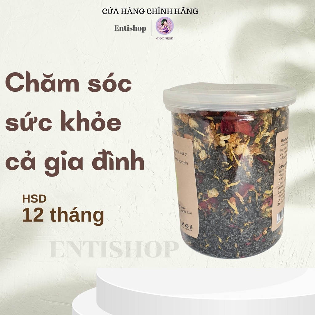 Thảo dược ngâm chân, Muối ngâm chân thảo dược giảm đau nhức xương khớp, hết mất ngủ, chăm sóc như ở spa MỘC NHAN 400gr