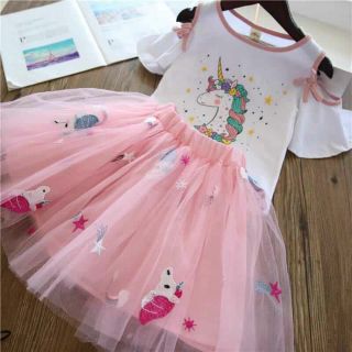 Set áo Cotton pony + chân váy voan