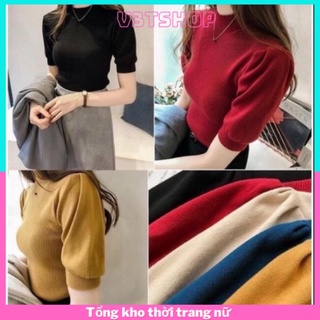 ÁO LEN TAY BỒNG ,len cổ 3P tay lỡ , hàng quảng châu chất len mịn đẹp ( video+ảnh thật)