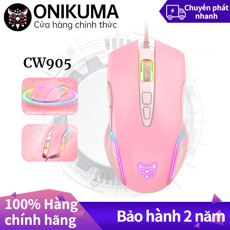 ONIKUMA CW905 Chuột Chơi Game Có Dây Thể Thao Điện Tử Có Đèn Nền RGB Cho Máy Tính Xách Tay/PC bảo hành 24 tháng