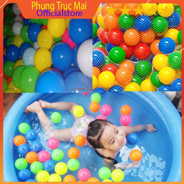 Đồ chơi cho bé 100 quả bóng nhựa Việt Nam kích thước 5.5cm  7.5cm 10cm 15cm 18cm 20cm Phùng Trúc Mai Store