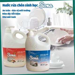 Nước Rửa Chén, nước rửa bát SoNa Hương Quế 1,6kg - Nước rửa chén sinh học [ CHÍNH HÃNG ]