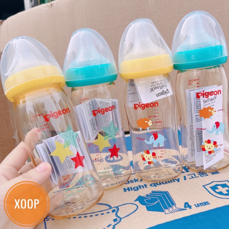 SALE !BÌNH SỮA PIGEON HOẠ TIẾT CHO BÉ (160260ml) (SP002060 ) SHOP PHÚC YẾN