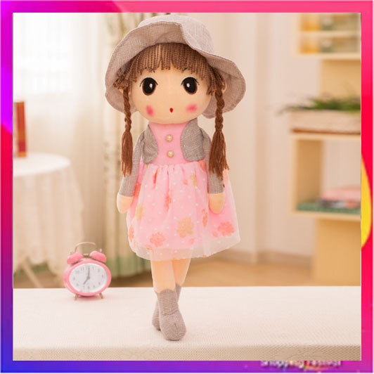 Búp Bê Chibi Nhồi Bông Cao Cấp 45cm - Màu Xanh