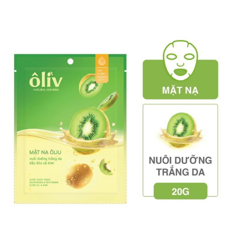 mặt nạ dưỡng trắng da ôliv