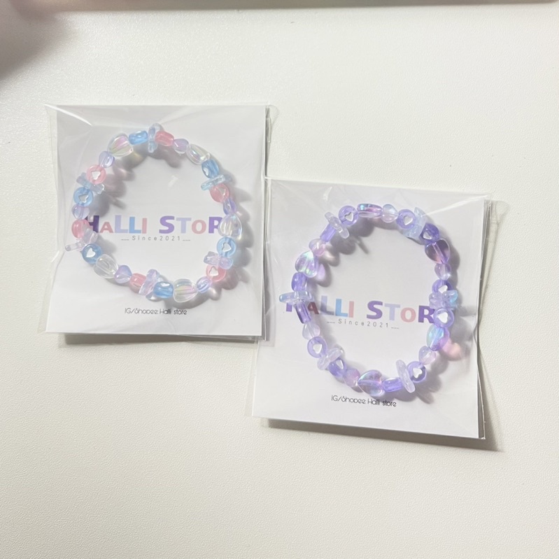 Vòng tay hologram bling bling siêu xinh xắn Vòng tay handmade by @halli_store