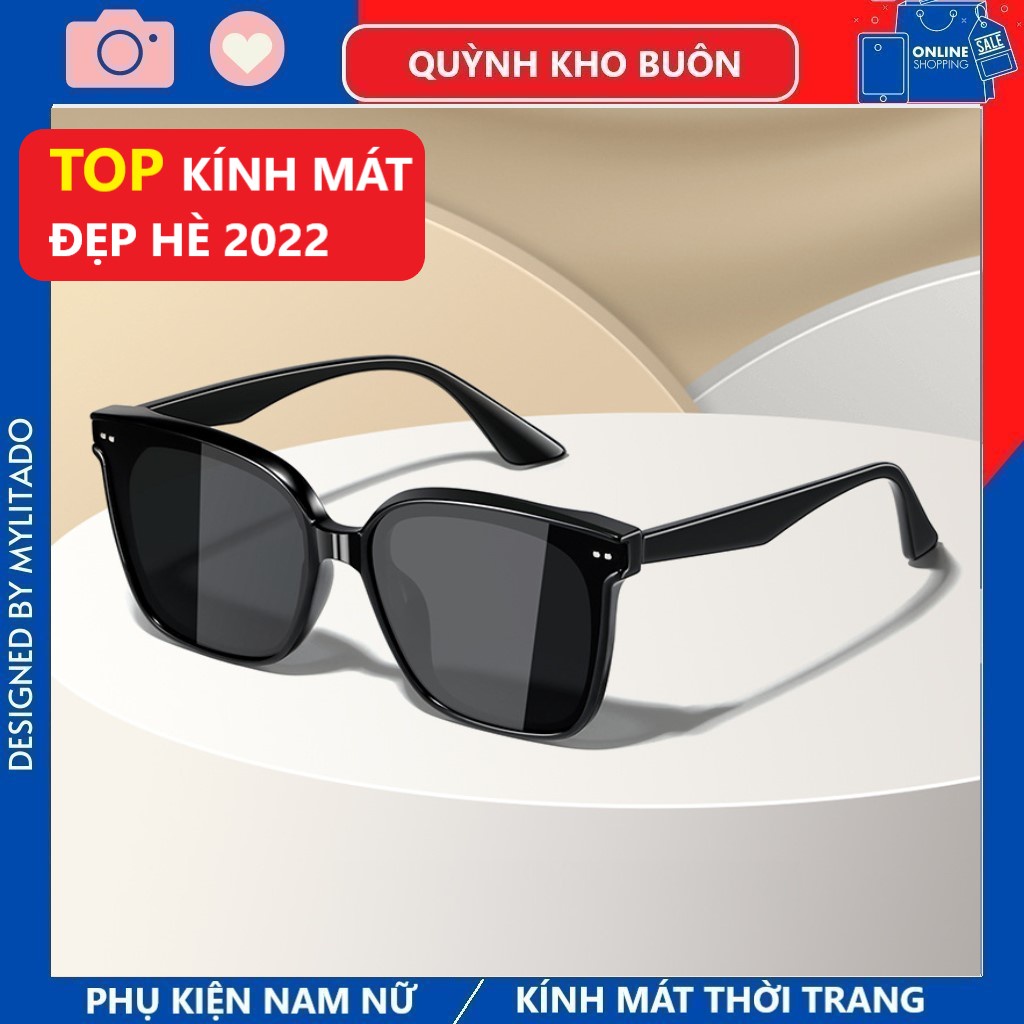 Kính râm nam nữ LO CELL Cao cấp xuất xịn chống UV400 , thiết kế mắt vuông to dày dặn kiểu dáng thời trang KM 2068