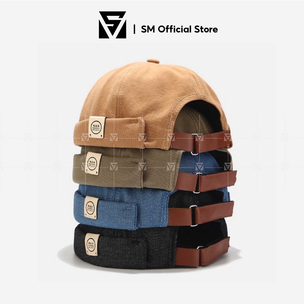 Mũ nón Miki kiểu thủy thủ không vành Miki hat, mũ beanie chất liệu kaki cotton mẫu N&amp;H - Soulmate Store