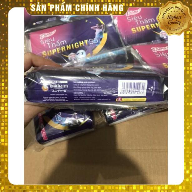 Băng Vệ Sinh Diana Super Night 35cm/29cm Có Cánh Ban Đêm