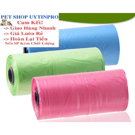 CUỘN RÁC DỌN PHÂN CHO PET THÚ CƯNG CHÓ MÈO Không In Hình - Pet shop Uytinpro