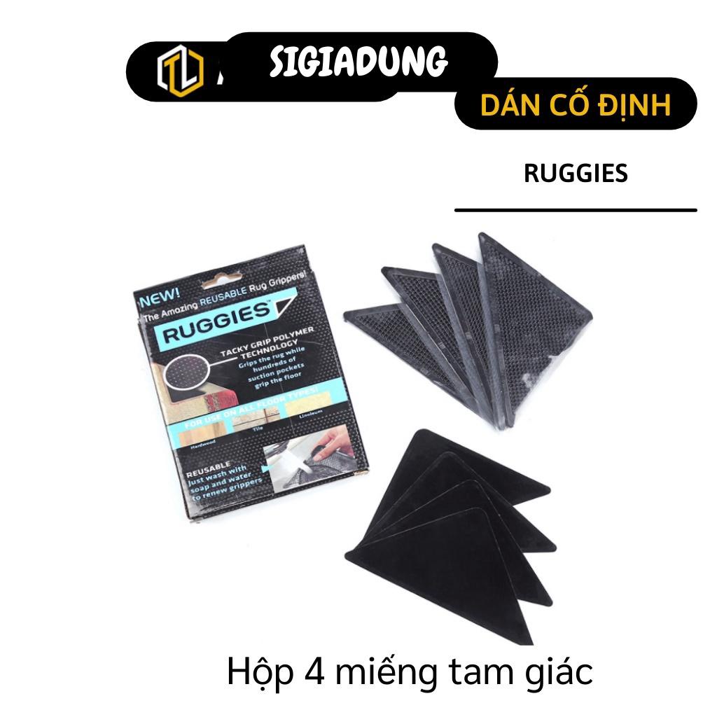 [SGD] Combo 4 miếng dán - Miếng dán Ruggiec cố định thảm giúp giữ tấm thảm cố định, khăn bàn không bị xê dịch 2290