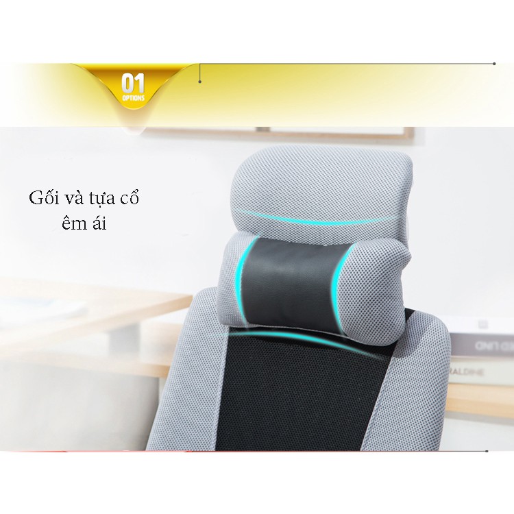 [HÀNG TỐT - LOẠI I] Ghế văn phòng - ngả lưng gác chân mẫu phối màu | BigBuy360 - bigbuy360.vn