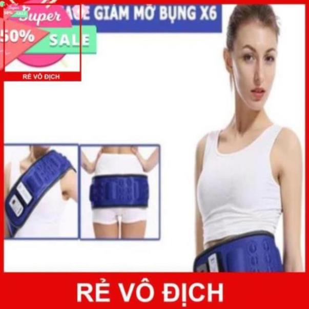 Đai massage giảm mỡ bụng HCR-X6, loại không dây dùng pin sạc - phiên bản mới 2020