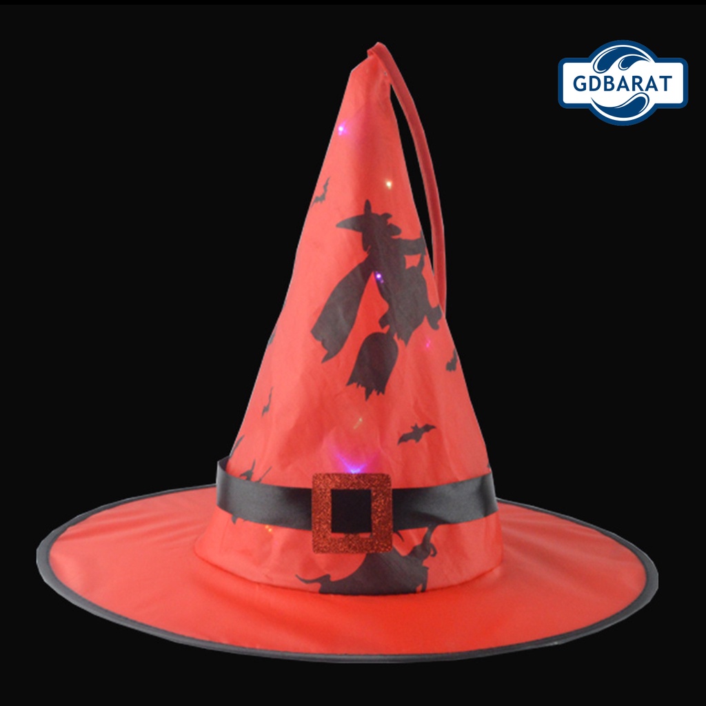 Nón Phù Thủy Có Đèn Led Dùng Để Trang Trí Halloween