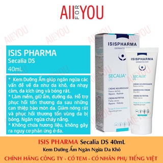 [CHÍNH HÃNG CÓ TEM] ISIS Pharma Secalia DS 40mL - Kem Dưỡng Cho Da Khô, Nhạy Cảm, Da Bị Kích Ứng