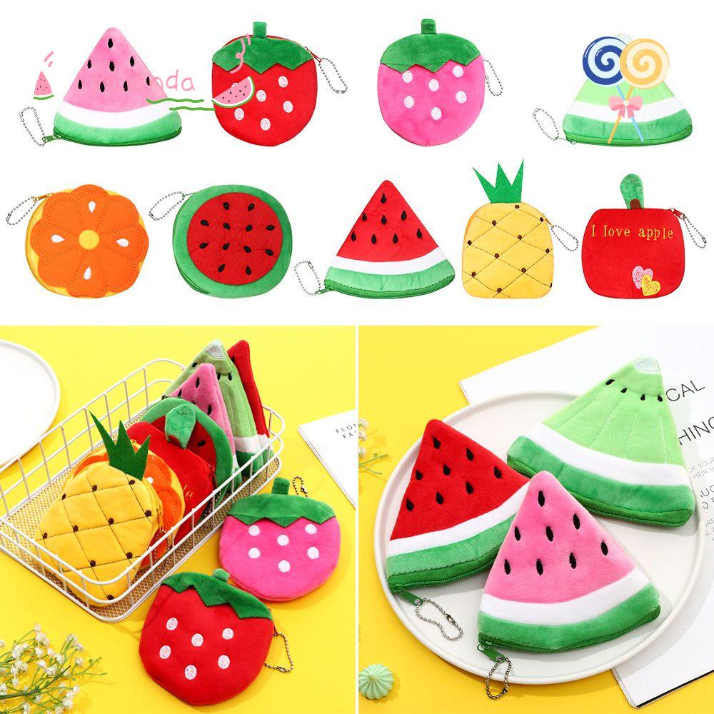 Ví Đựng Tiền Xu Họa Tiết Trái Cây Dễ Thương Xinh Xắn