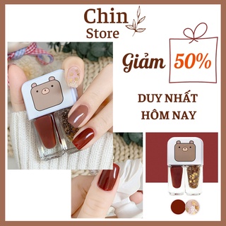 Set 2 chai sơn móng tay Maxfine an toàn loại 6ml