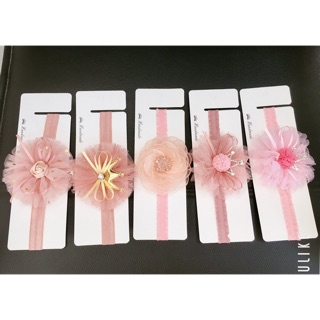 Băng đô hoa voan cho bé Hannah Handmade
