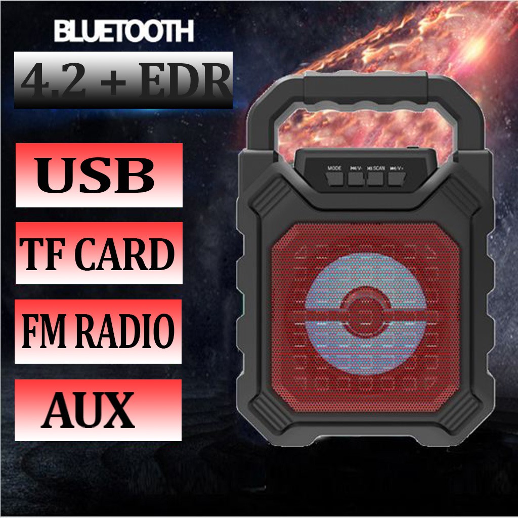 [Mã ELFLASH5 giảm 20K đơn 50K] [Xả Kho] Loa Bluetooth xách tay - Âm thanh chất - Đèn led nhấp nháy - Bibitechs
