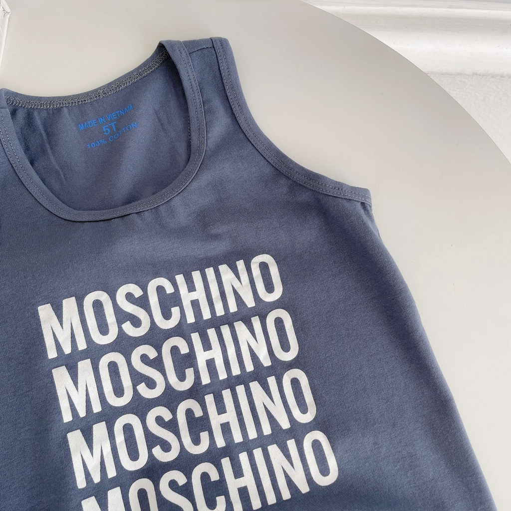 Đồ bộ ba lỗ cho bé sét bộ quần jean áo thun ba lỗ cho bé trai từ 10-20kg vyvykids