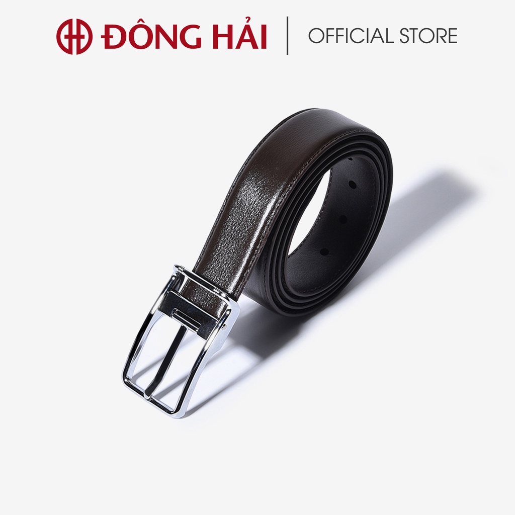 "TẶNG NGAY 30K khi theo dõi gian hàng "Dây nịt nam chất liệu da bò cao cấp Đông Hải khóa xỏ kim - NITKMPU380