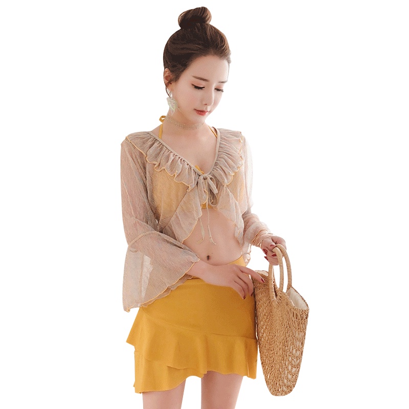 Bộ Đồ Bơi Ba Mảnh Thiết Kế Cỡ Nhỏ Thời Trang Quyến Rũ Cho Nữ