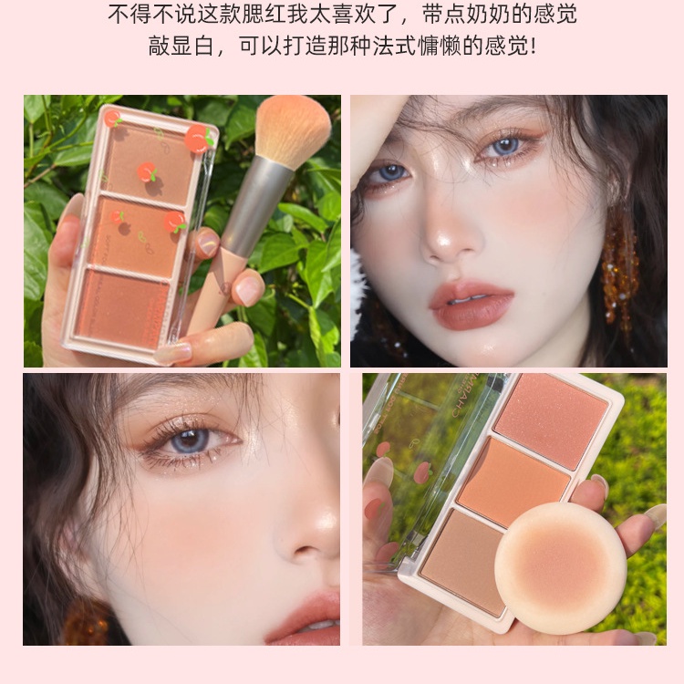 [Hàng mới về] CHARMPAN Phấn má hồng 3 màu quyến rũ | BigBuy360 - bigbuy360.vn