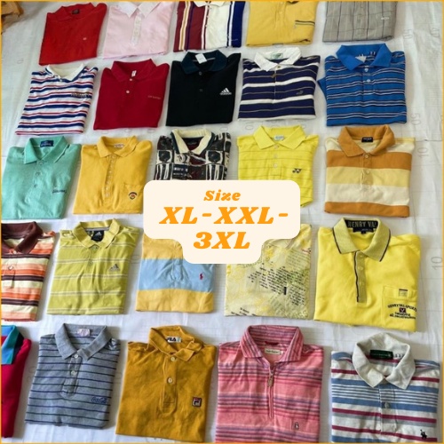 [Size XL-2XL-3XL] Áo Polo Nam Nữ 2Hand, Áo Phông Polo Cổ Bẻ Secondhand Chọn Mẫu Qua Ảnh Hàng Tuyển Chọn