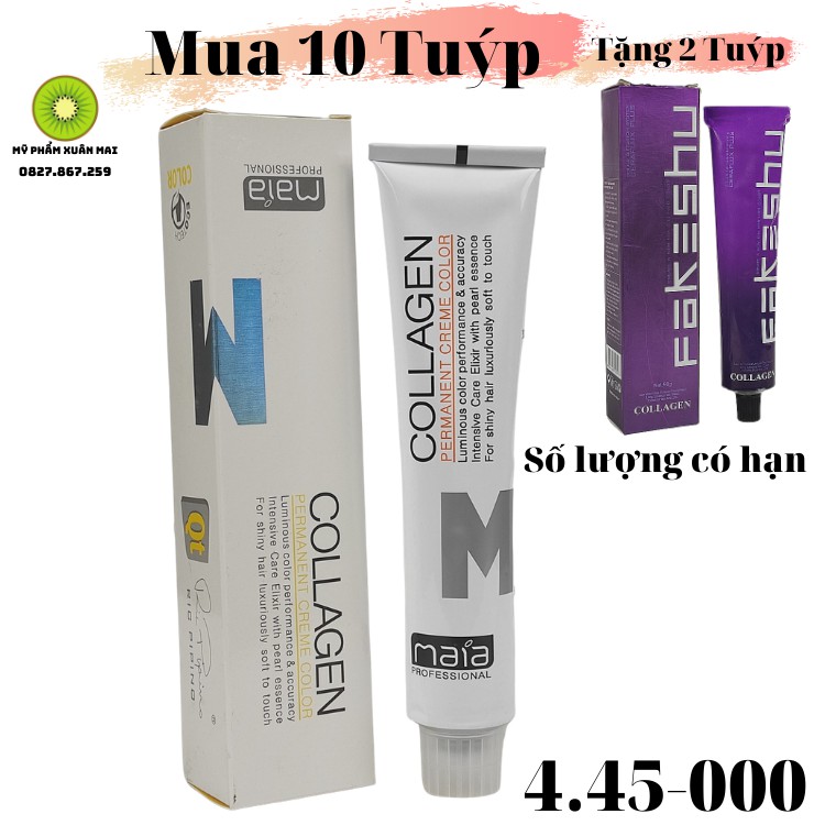 [Mua 10 tặng 2]Màu nhuộm tóc Maia collagen 100ml cho salon từ 843-045