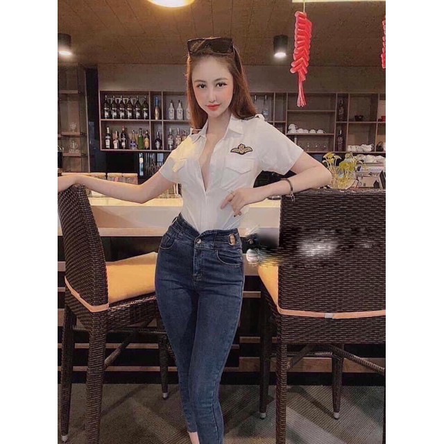 Siêu Rẻ - Áo sơ mi cơ trưởng nữ