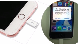 ĐẦU CHUYỂN MICRO USB SANG LIGHTNING dùng cho iPhone 5/6/7/7Plus - 000272