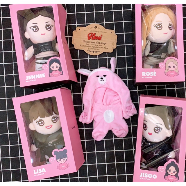 Doll Blackpink [KILLTHISLOVE] Búp bê BLACKPINK PLUSH DOLL Lisa Jisoo Jennie Rose