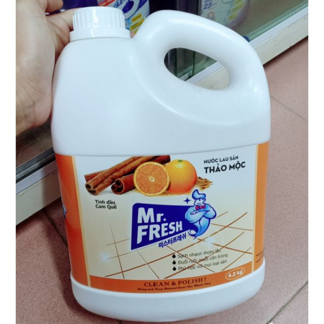 Nước lau sàn đậm đặc an toàn Mr Fresh Hàn Quốc 4.2L