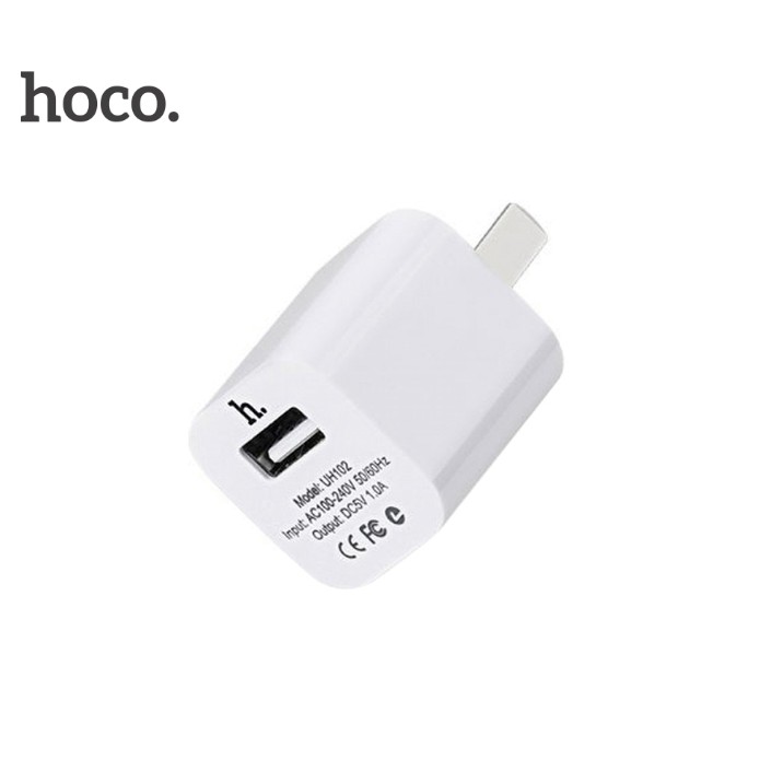 Củ sạc Hoco UH102 5V/1A chính hãng cao cấp - Mẫu hộp mới