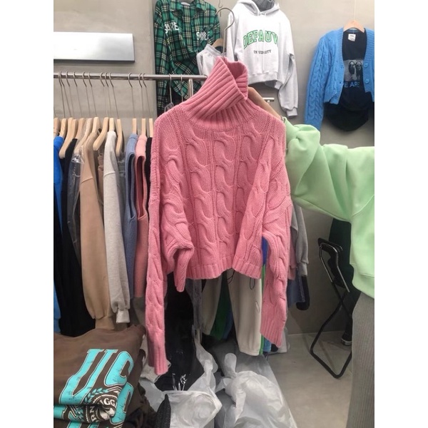 Áo len thừng ngắn