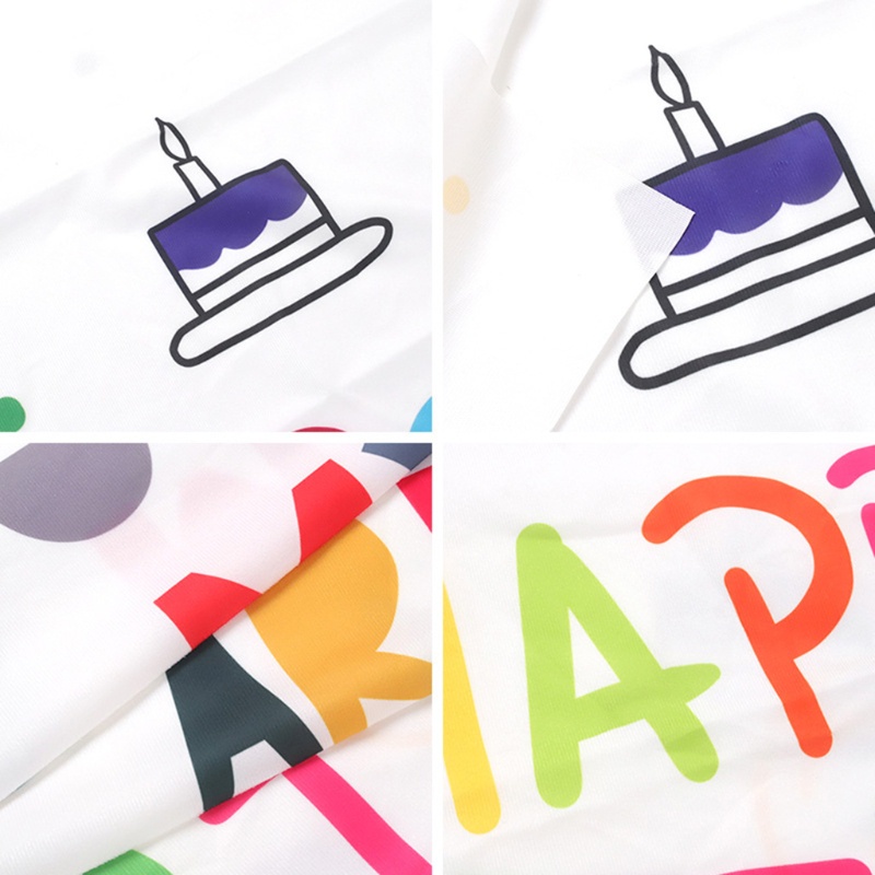 Thảm Treo Tường In Chữ Happy Birthday Nhiều Màu Sắc Trang Trí Tiệc Sinh Nhật Cho Bé