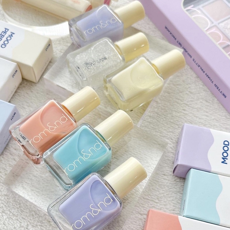 Sơn móng tay pastel xinh lấp lánh Romand Milk Grocery Mood Pebble Nail 7g