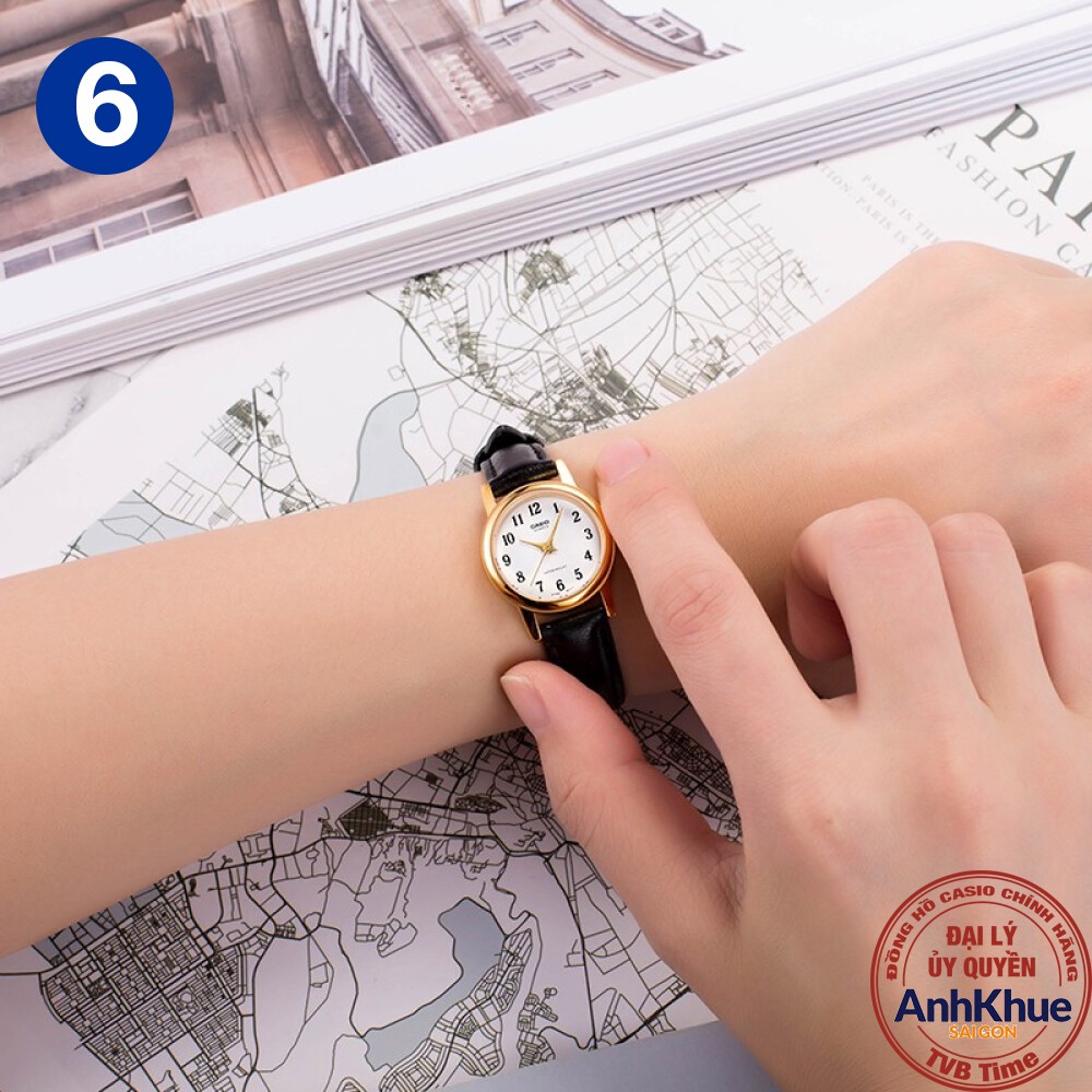 Đồng hồ nữ dây da Casio Standard chính hãng Anh Khuê LTP-1095 Series | BigBuy360 - bigbuy360.vn