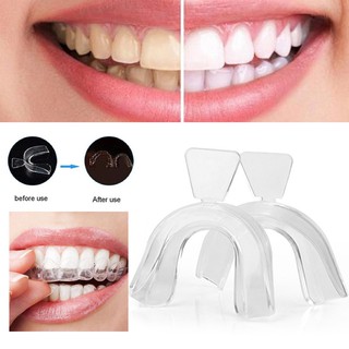 [Hàng mới về] Set 2 khay ngậm làm trắng răng chất liệu silicone an toàn cấp thực phẩm tiện dụng