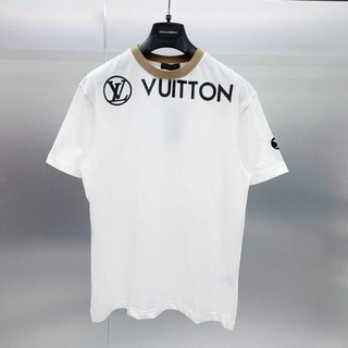 Áo phông nam nữ LV in chữ mẫu mới, áo T-shirt đôi cổ tròn Y22 - Bee Shop