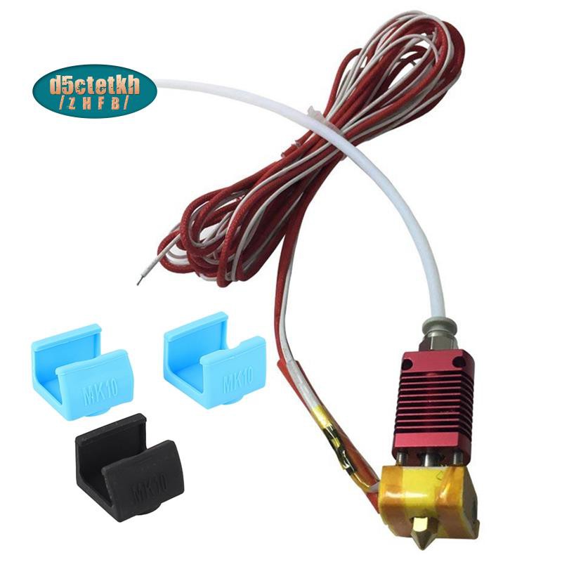 MK10 Assembled Extruder Hot End Kit for CR-10 CR-10S S4 S5 & 3D Printer Mk10 Silicone Socks Heater Block