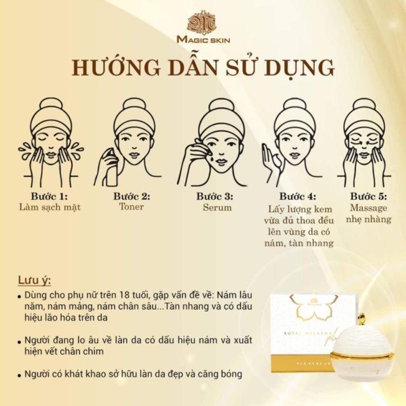 CAO NÁM CỐT THÔNG ĐỎ MAGIC SKIN (HỘP TO 40g) | BigBuy360 - bigbuy360.vn