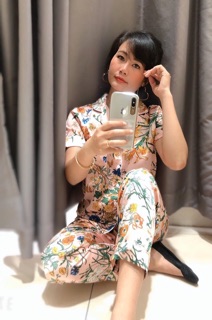 Bộ Pizama lụa Satin cao cấp ( hình thật shop chụp )