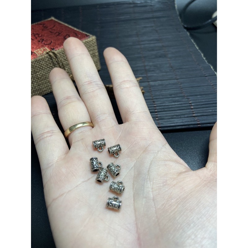 Charm bạc thái móc treo hoa