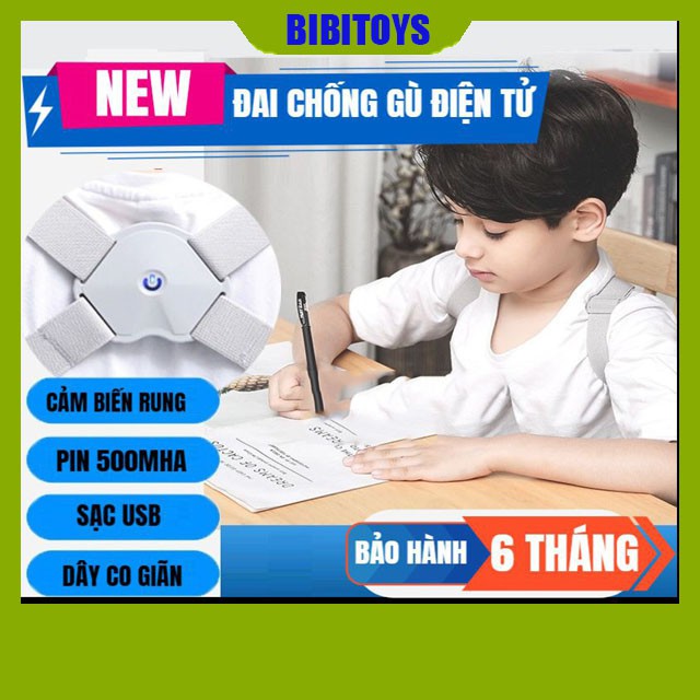 [MẪU 2020] Đai chống gù lưng điện tử cảm biến thông minh rung khi ngồi sai tư thế Công nghệ Nhật Bản