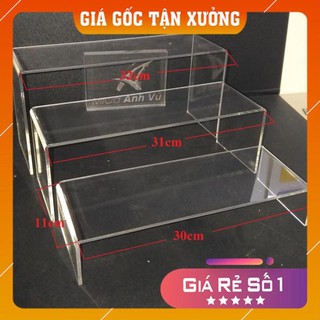 [Mica Việt Nam] Combo 3 Kệ chữ U trưng bày mica trong loại to dài