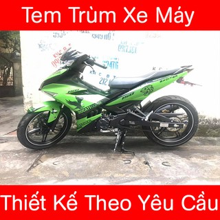 Tem trùm exciter 150 Xanh Lá Đen Đại Bàng