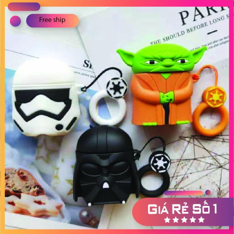 Airpods Case ⚡ Freeship ⚡ DARTH VADER STAR WAR Case Tai Nghe Không Dây Airpods 1/ 2/ i11/ i12/ i18- Châts Case Store