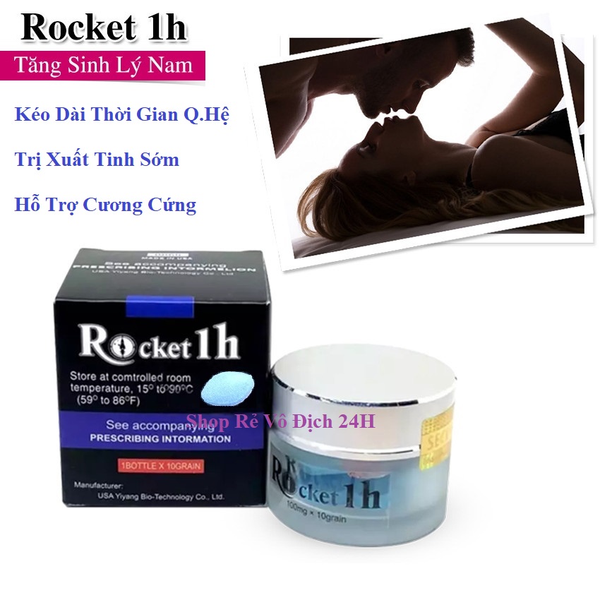 Rocket 1h - Hàng Mỹ - Tăng Cường Sinh Lý Cho Nam Kéo Dài Thời Gian Q.Hệ - Thể Hiện Bản Lĩnh Phái Mạnh