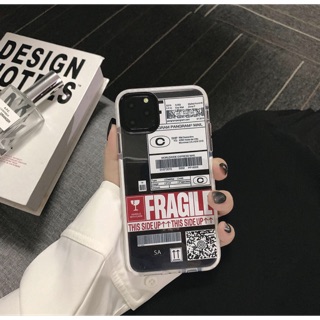 [CÓ SẴN] Ốp điện thoại trong suốt Fragile casetify case iphone silicon chống sốc 7/8plus/x/xs/xr/max/11/12/pro/promax